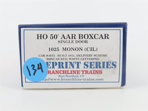 HO Scale Branchline Blueprint Series Kit #1025 CIL Monon 50' Box Car #1672