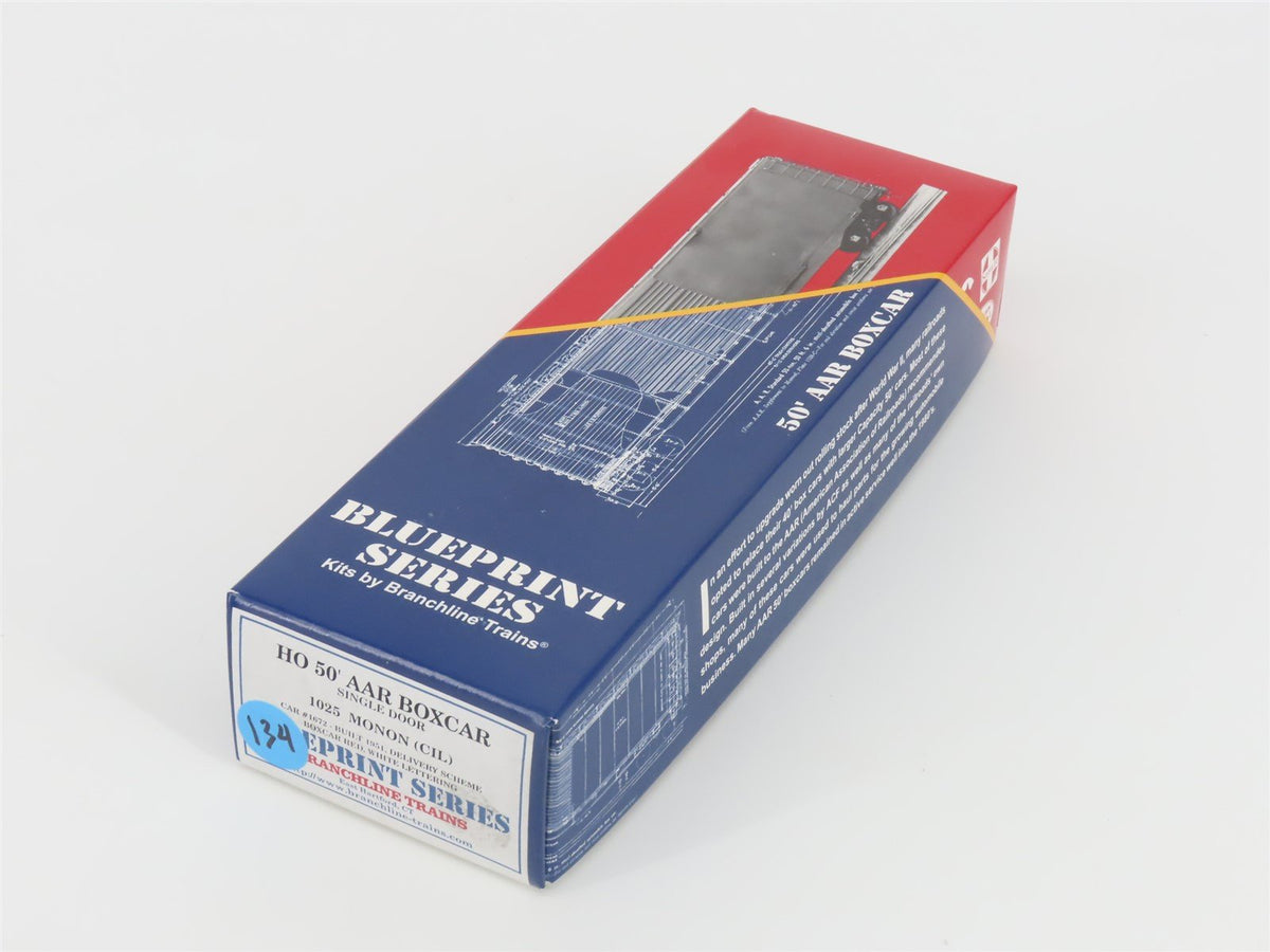 HO Scale Branchline Blueprint Series Kit #1025 CIL Monon 50&#39; Box Car #1672