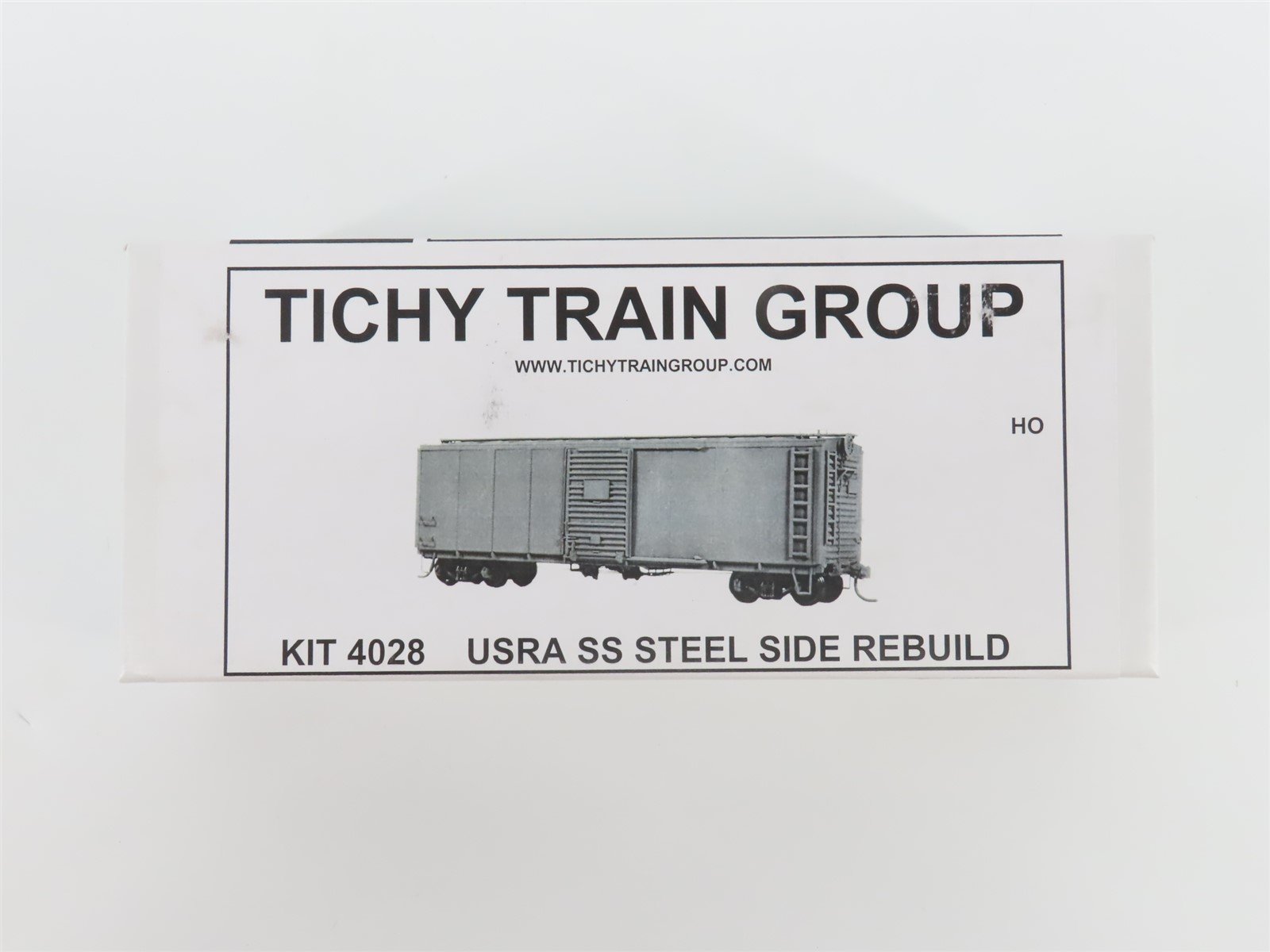 HO Scale Tichy Train Group Kit #4028 Undecorated Steel Side Single Door Box Car