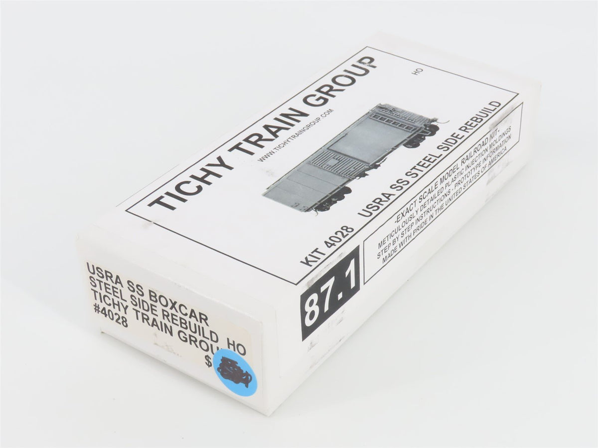 HO Scale Tichy Train Group Kit #4028 Undecorated Steel Side Single Door Box Car