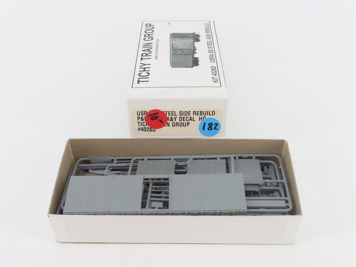 HO Scale Tichy Train Group Kit #4028D PMcK&amp;Y/P&amp;LE Steel Side Single Door Box Car