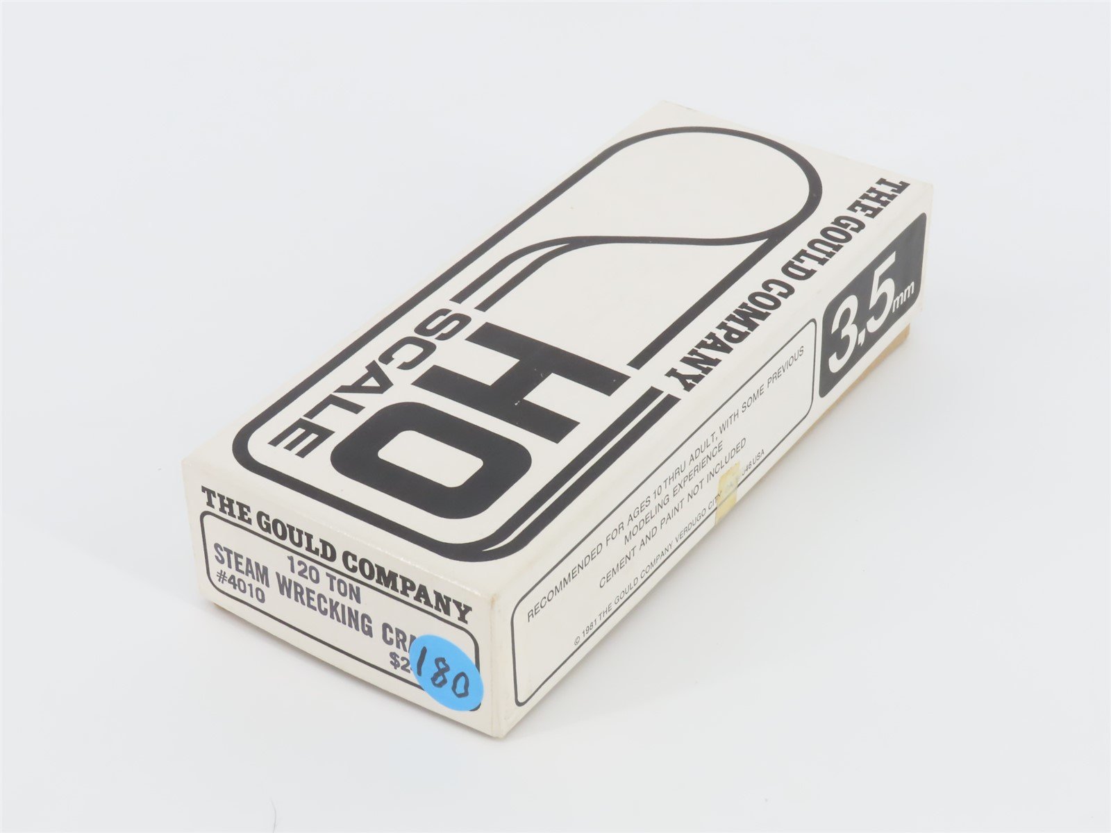 HO Scale The Gould Company Kit #4010 Undecorated Steam Wrecking Crane