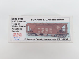 HO Scale Funaro & Camerlengo Kit #6840 PRR Pennsylvania Railroad 3-Bay Hopper