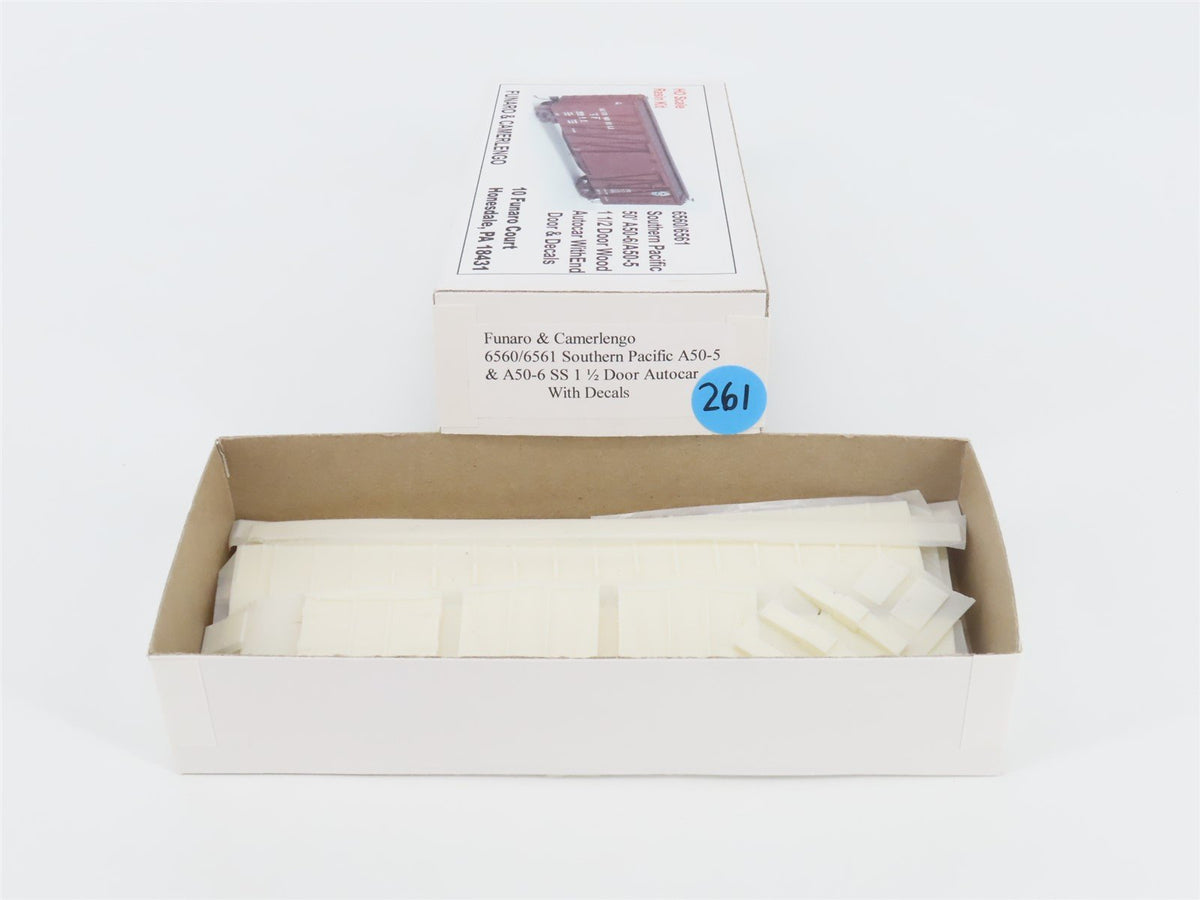 HO Scale Funaro &amp; Camerlengo Kit #6560/6561 SP Southern Pacific 50&#39; Box Car
