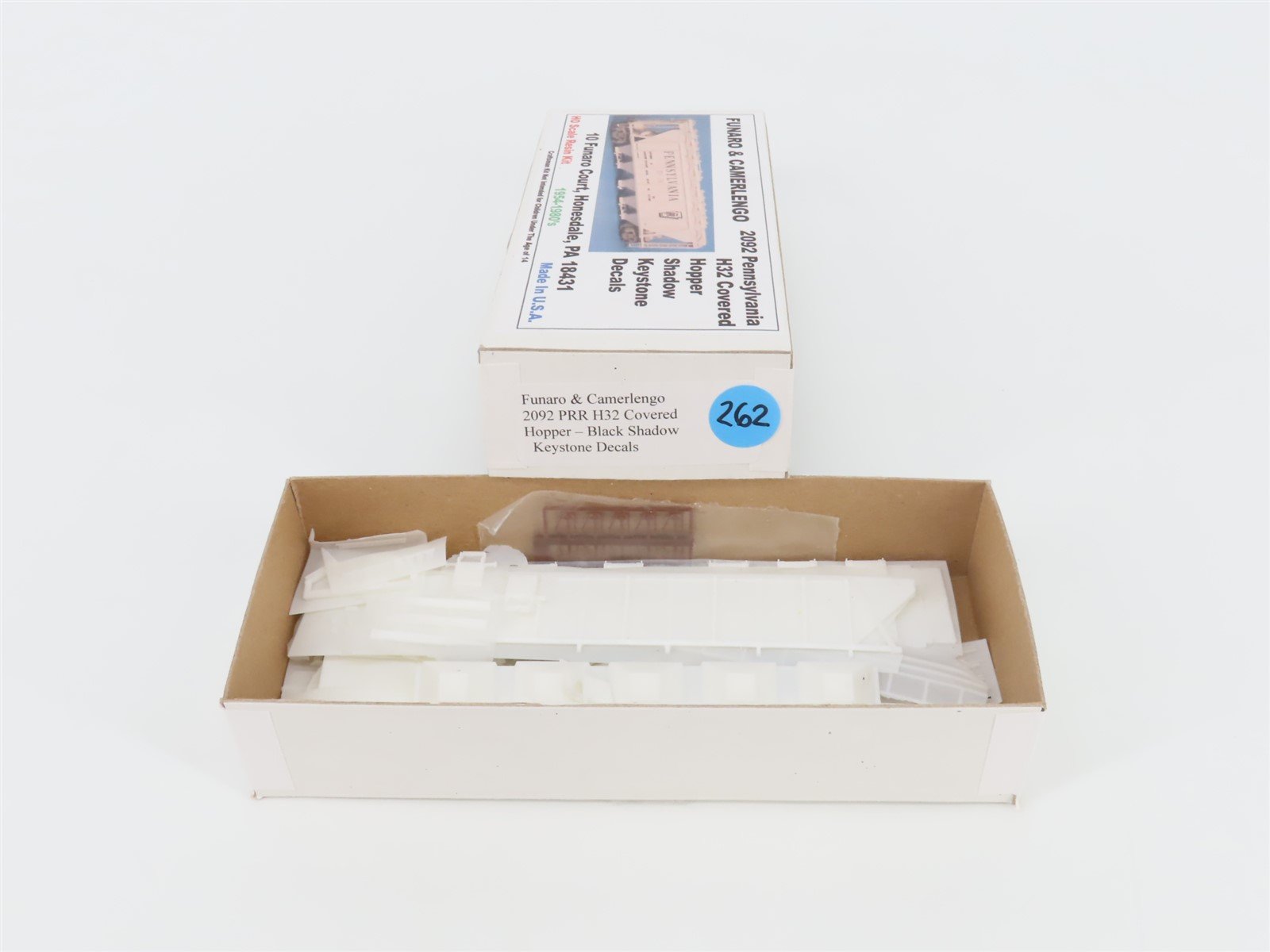 HO Scale Funaro & Camerlengo Kit #2092 PRR Pennsylvania 5-Bay Hopper