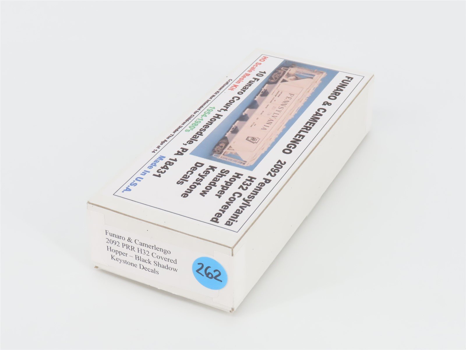 HO Scale Funaro & Camerlengo Kit #2092 PRR Pennsylvania 5-Bay Hopper