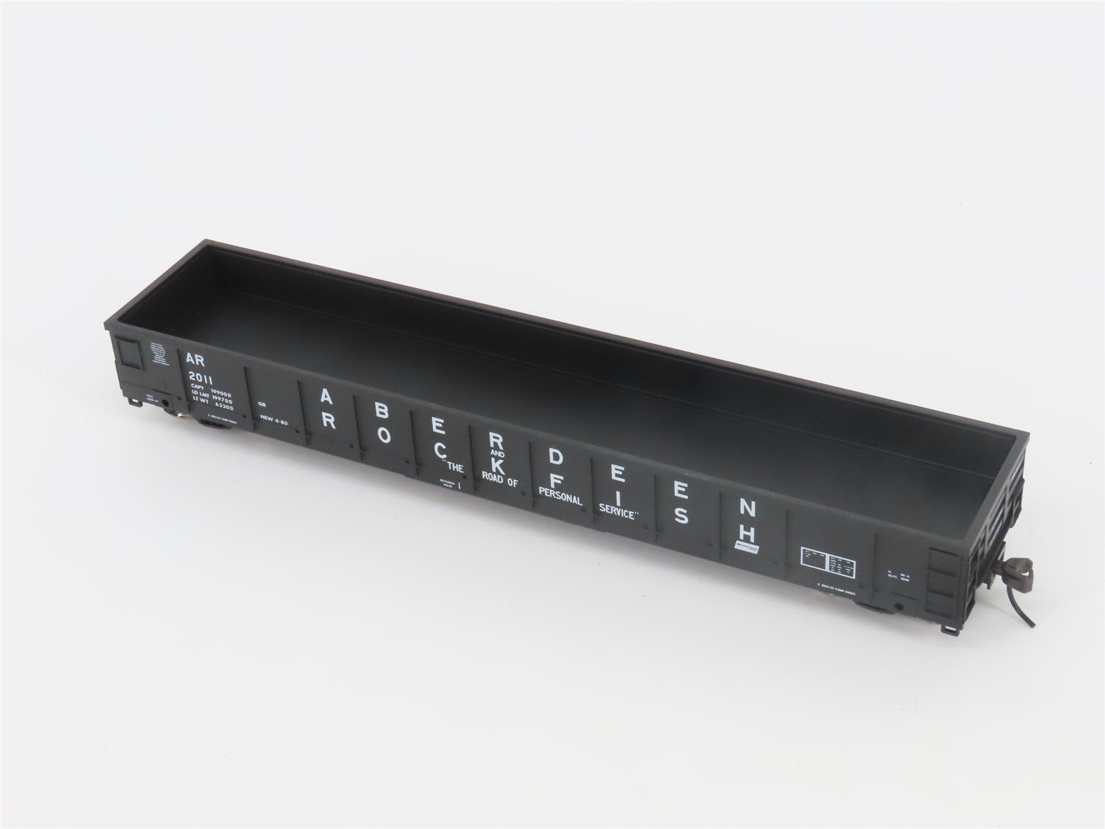 HO Scale Atlas Trainman #966 AR Aberdeen & Rockfish Gondola #2011