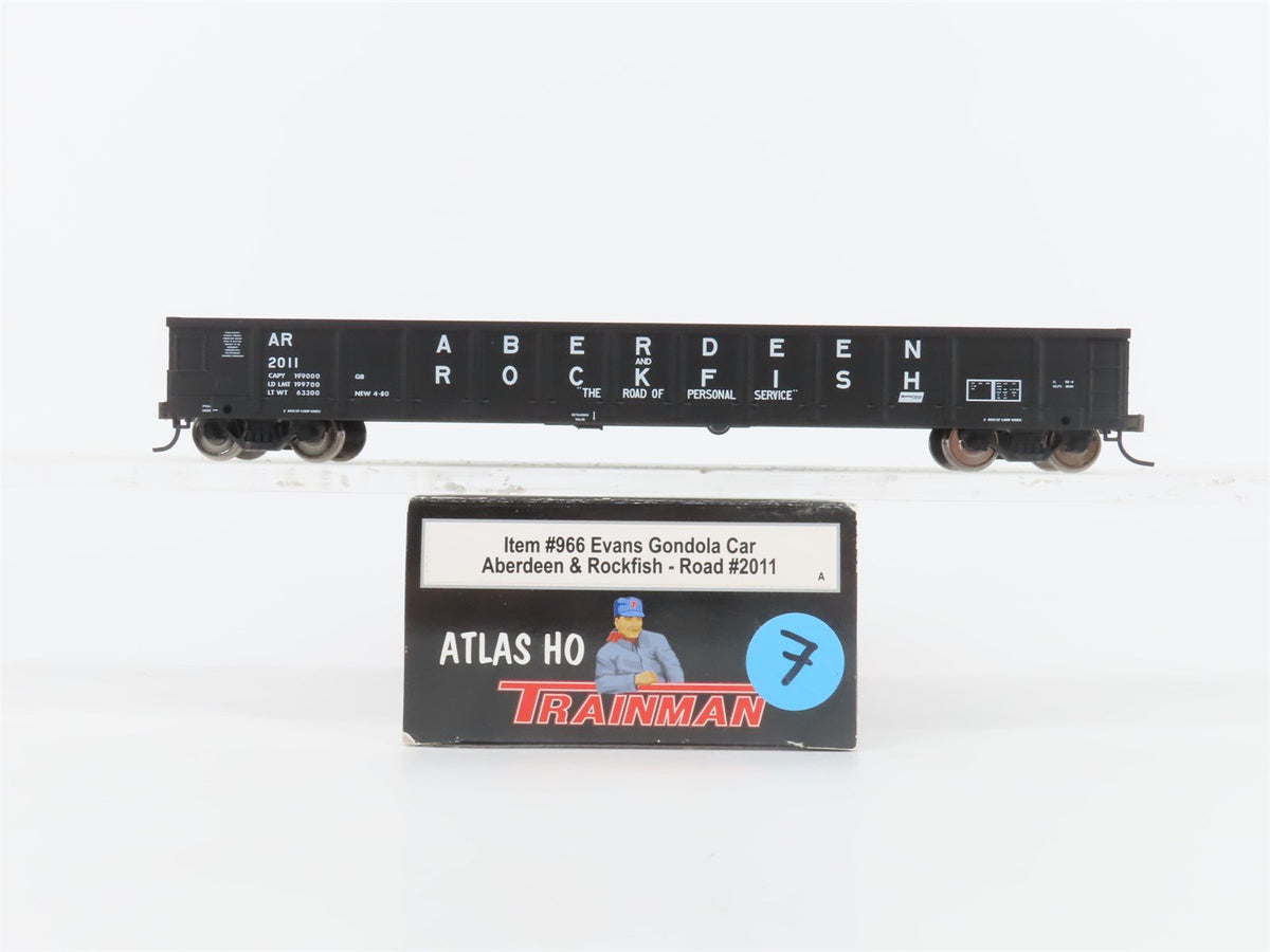 HO Scale Atlas Trainman #966 AR Aberdeen &amp; Rockfish Gondola #2011
