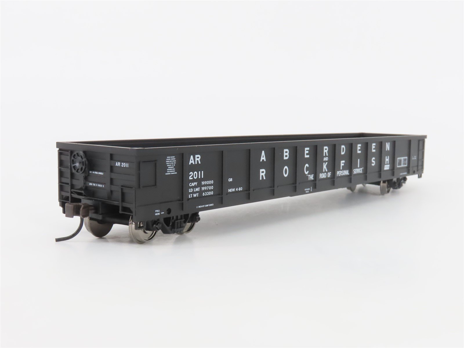 HO Scale Atlas Trainman #966 AR Aberdeen & Rockfish Gondola #2011