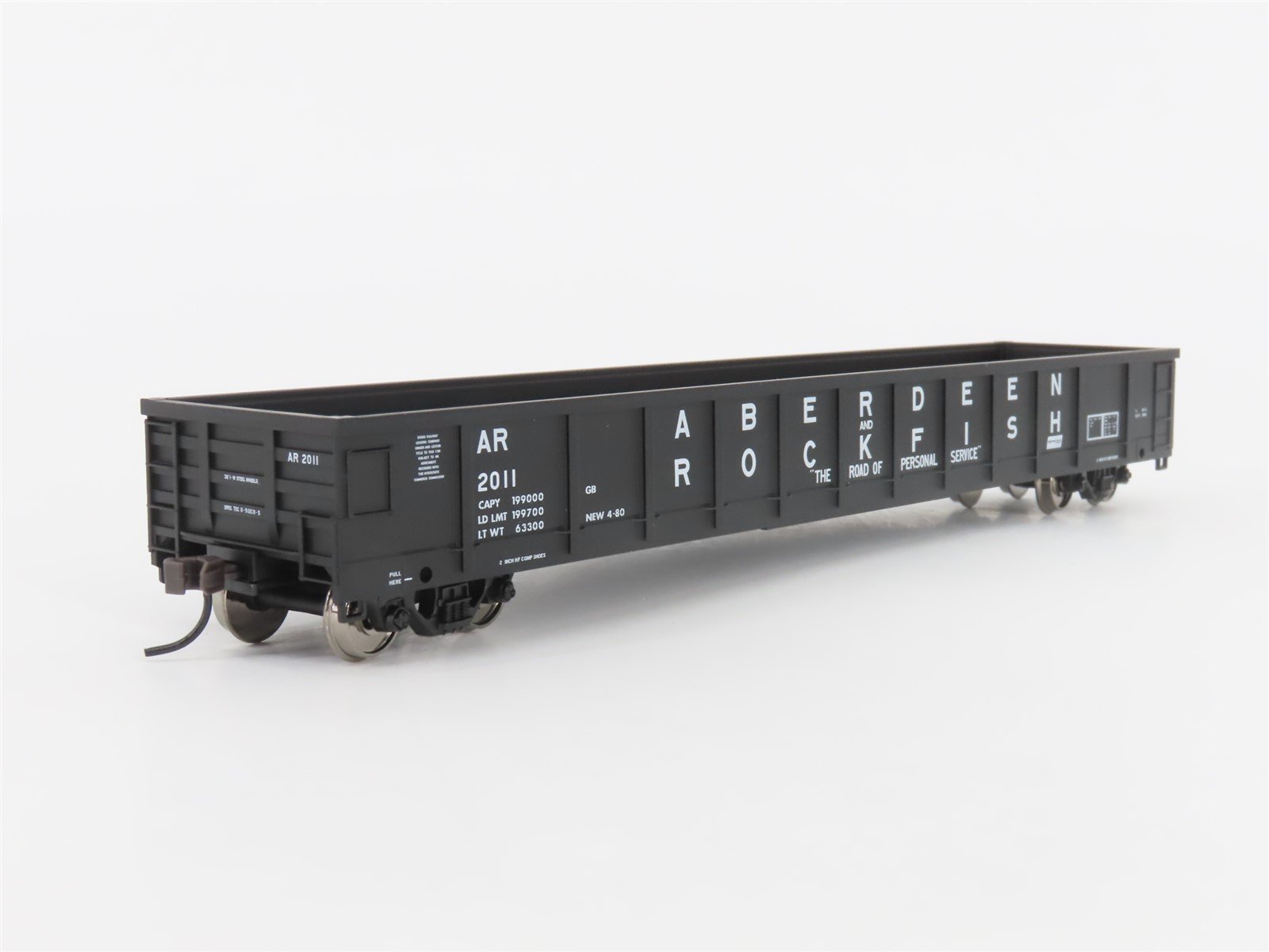 HO Scale Atlas Trainman #966 AR Aberdeen & Rockfish Gondola #2011