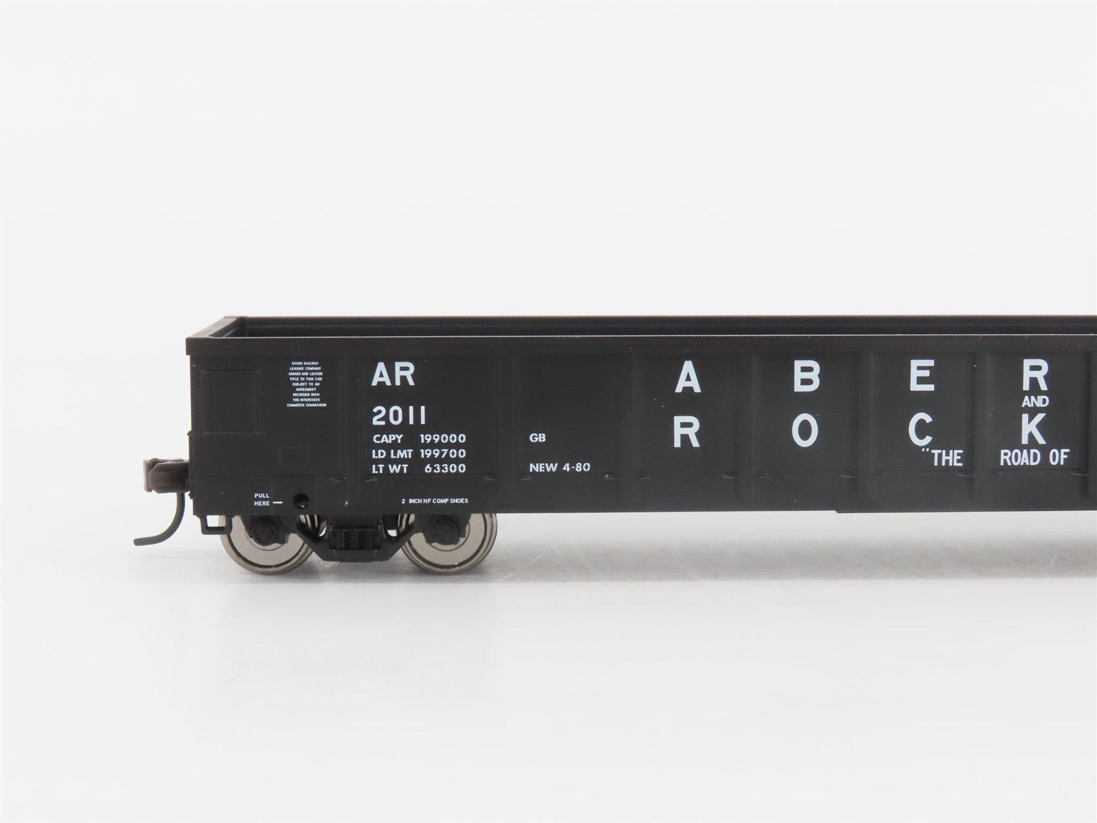 HO Scale Atlas Trainman #966 AR Aberdeen & Rockfish Gondola #2011