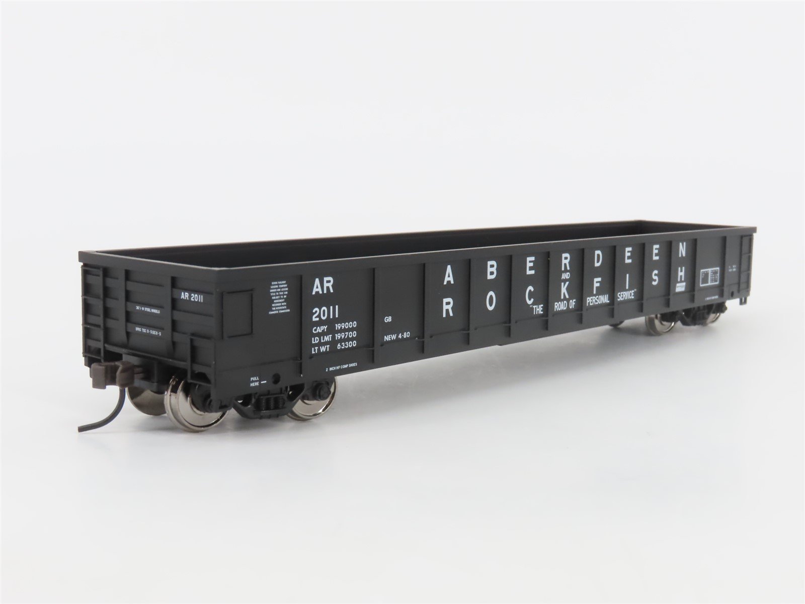 HO Scale Atlas Trainman #966 AR Aberdeen & Rockfish Gondola #2011