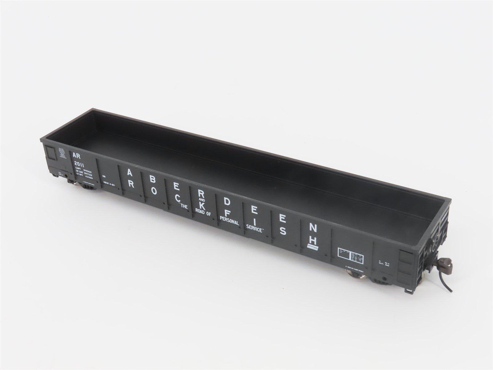 HO Scale Atlas Trainman #966 AR Aberdeen & Rockfish Gondola #2011