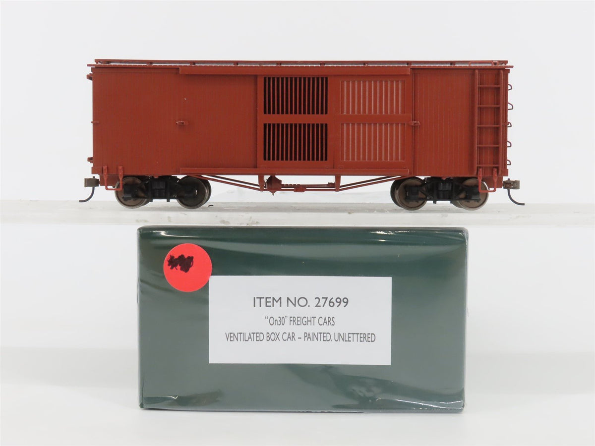 On30 Scale Bachmann Spectrum 27699 Unlettered Ventilated Box Car