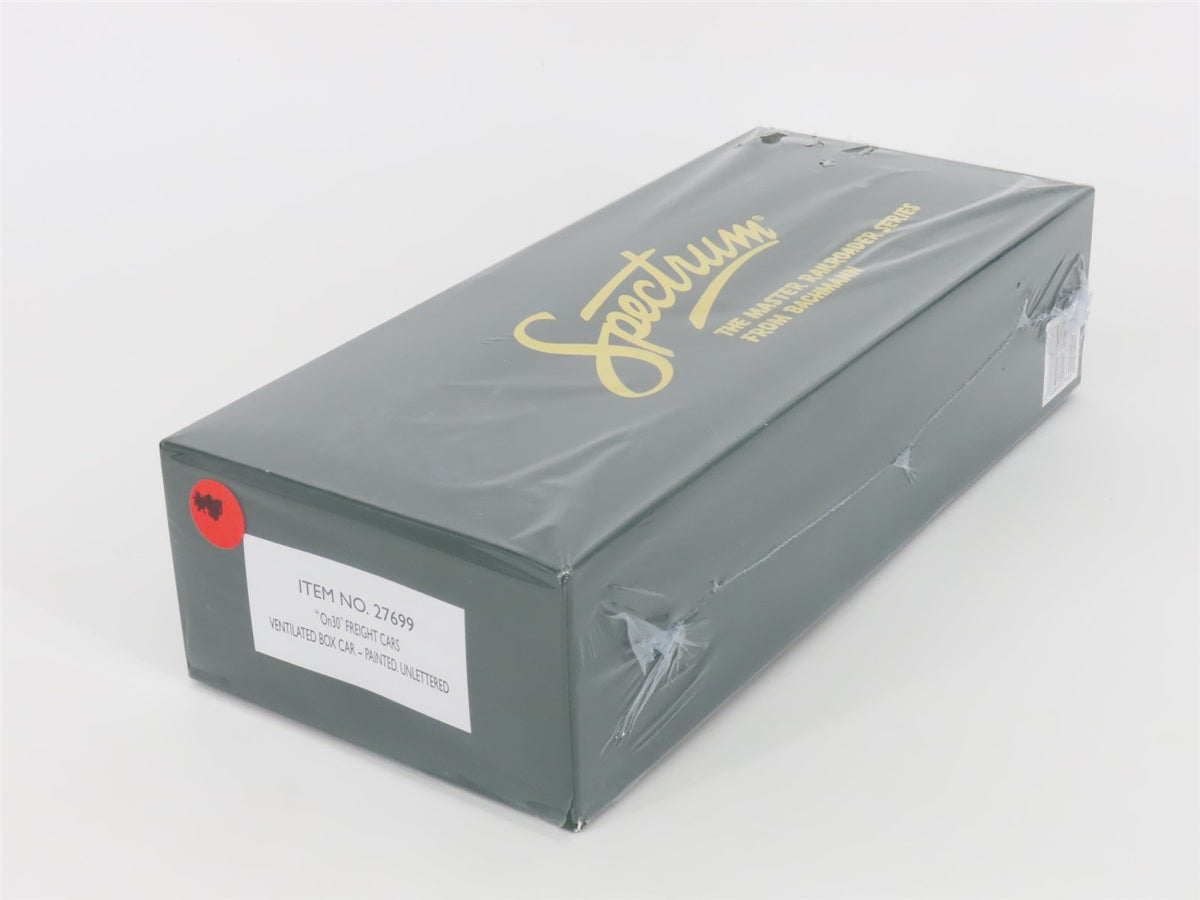 On30 Scale Bachmann Spectrum 27699 Unlettered Ventilated Box Car