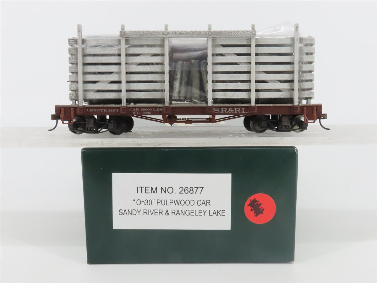 On30 Bachmann Spectrum 26877 SR&amp;RL Sandy River &amp; Rangeley Lake Pulpwood Car
