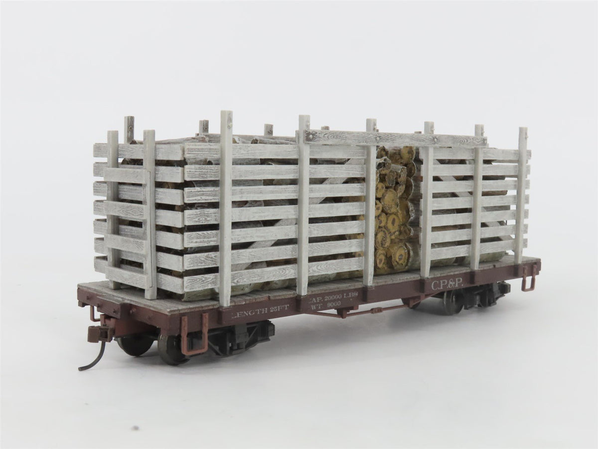 On30 Scale Bachmann Spectrum 26878 CP&amp;P Carolina Pulpwood &amp; Paper Pulpwood Car