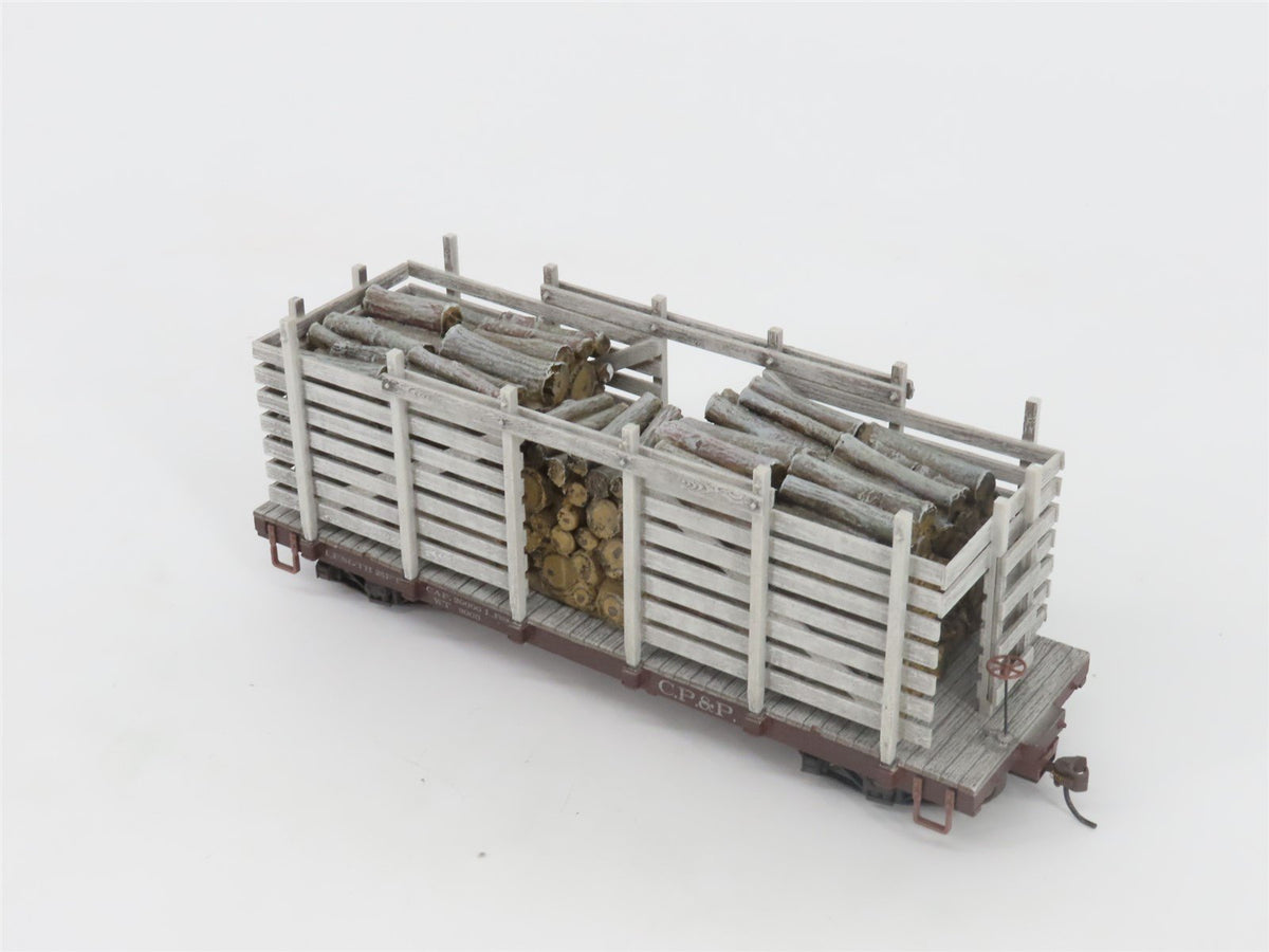 On30 Scale Bachmann Spectrum 26878 CP&amp;P Carolina Pulpwood &amp; Paper Pulpwood Car