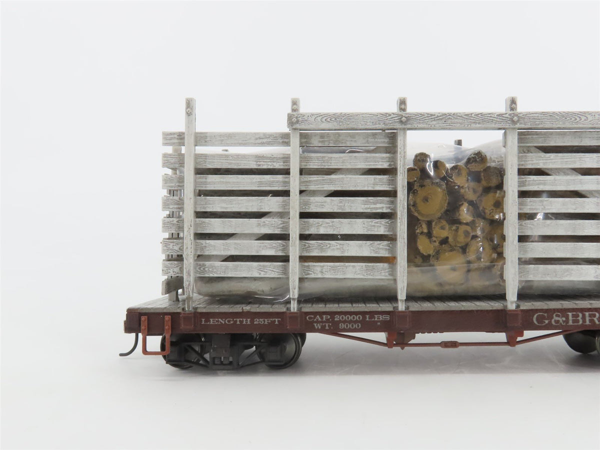 On30 Scale Bachmann Spectrum 26857 G&amp;BR Greenbrier &amp; Big Run Lumber Pulpwood Car