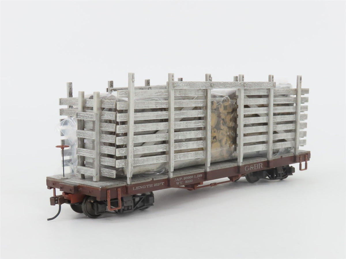 On30 Scale Bachmann Spectrum 26857 G&amp;BR Greenbrier &amp; Big Run Lumber Pulpwood Car