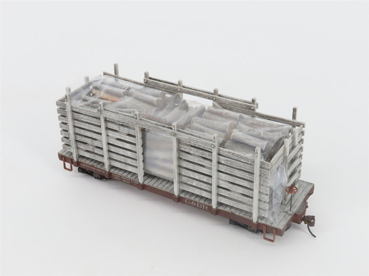 On30 Scale Bachmann Spectrum 26857 G&amp;BR Greenbrier &amp; Big Run Lumber Pulpwood Car