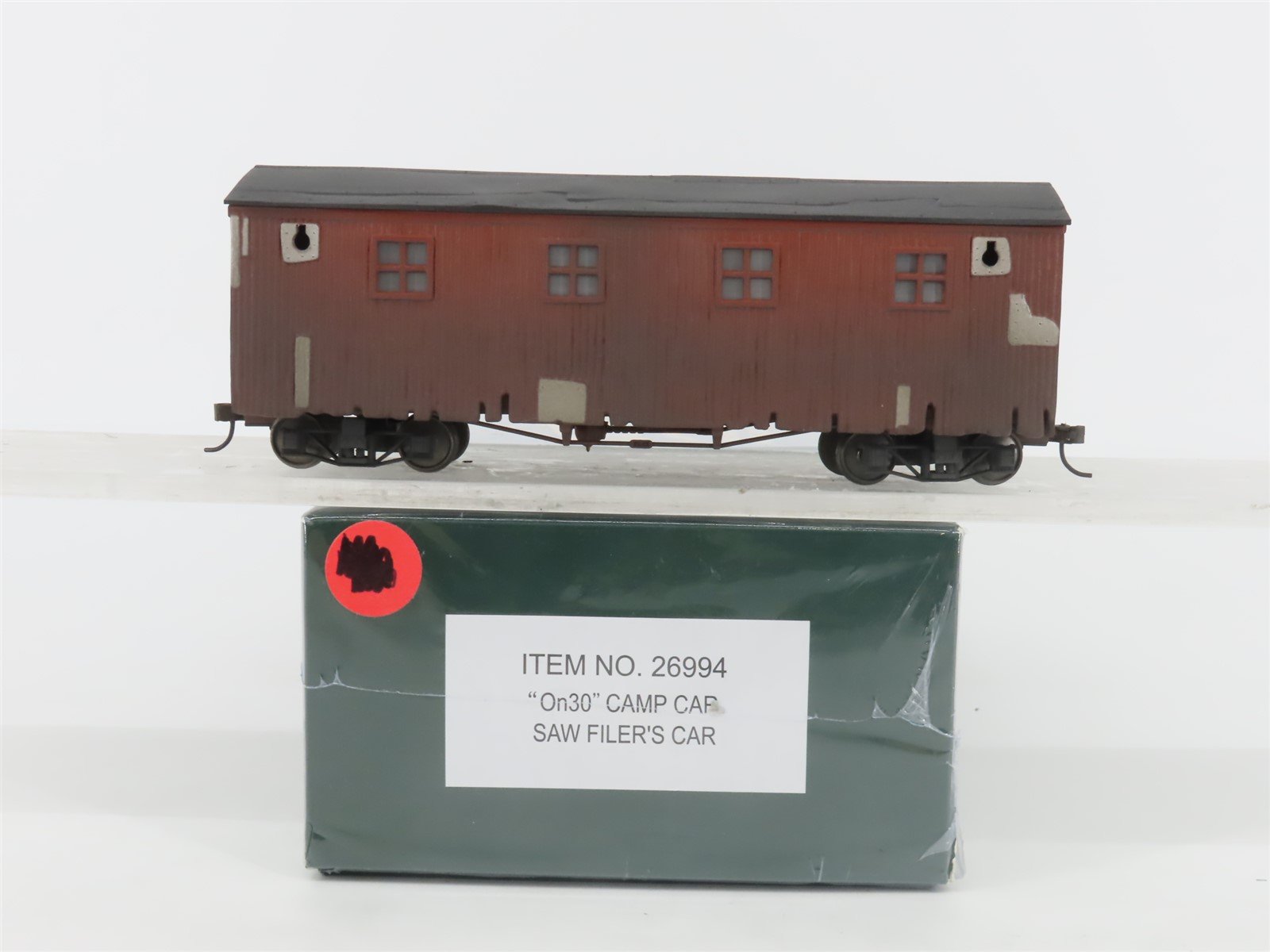 On30 Scale Bachmann Spectrum 26994 Saw Filer's Camp Car