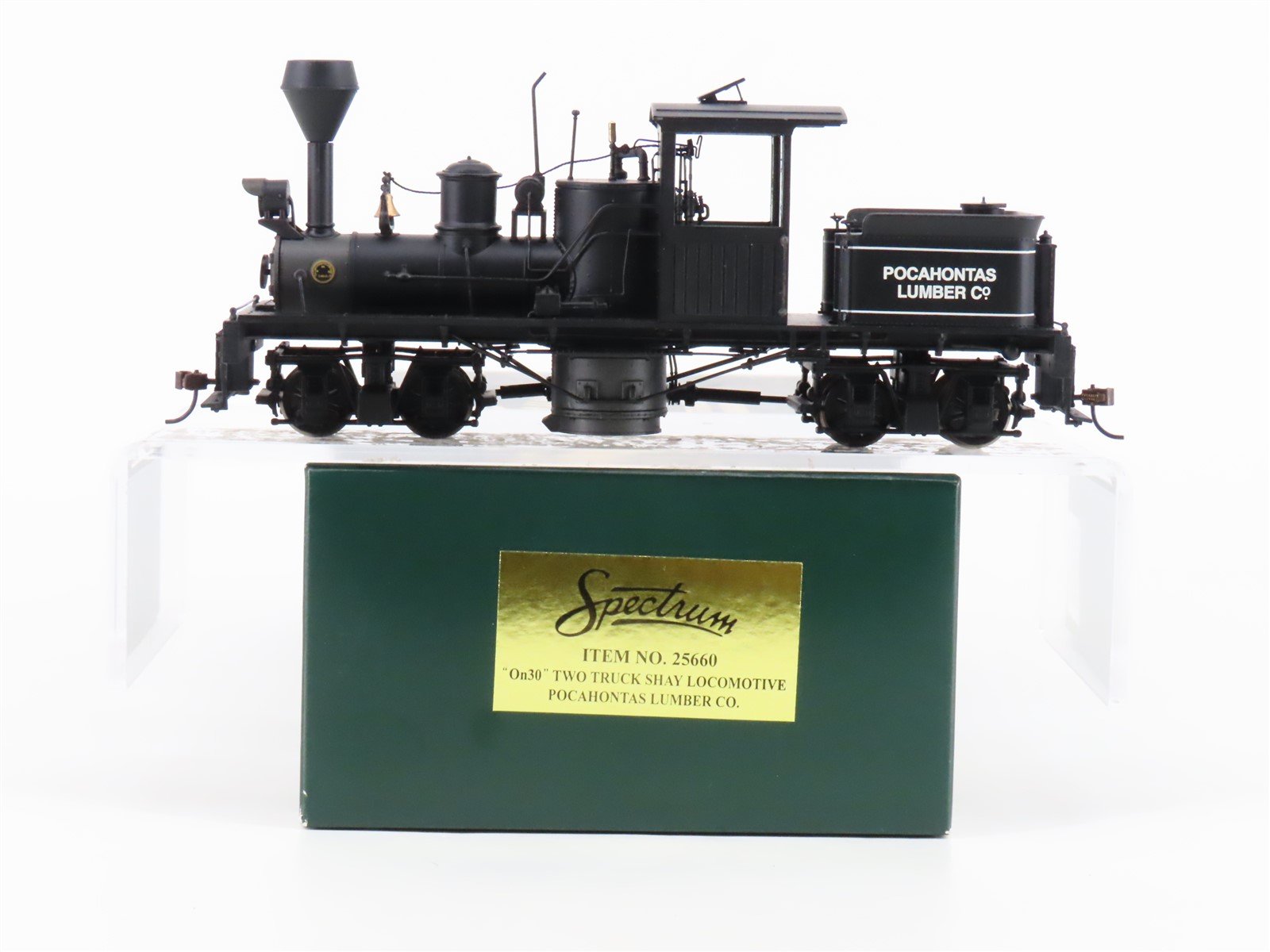 On30 Bachmann Spectrum 25660 Pocahontas Lumber 2-Truck Shay Steam - DCC Ready