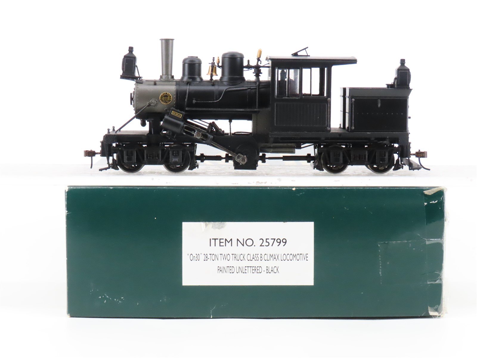 On30 Bachmann Spectrum 25799 Unlettered 2-Truck Class B Climax Steam - DCC Ready