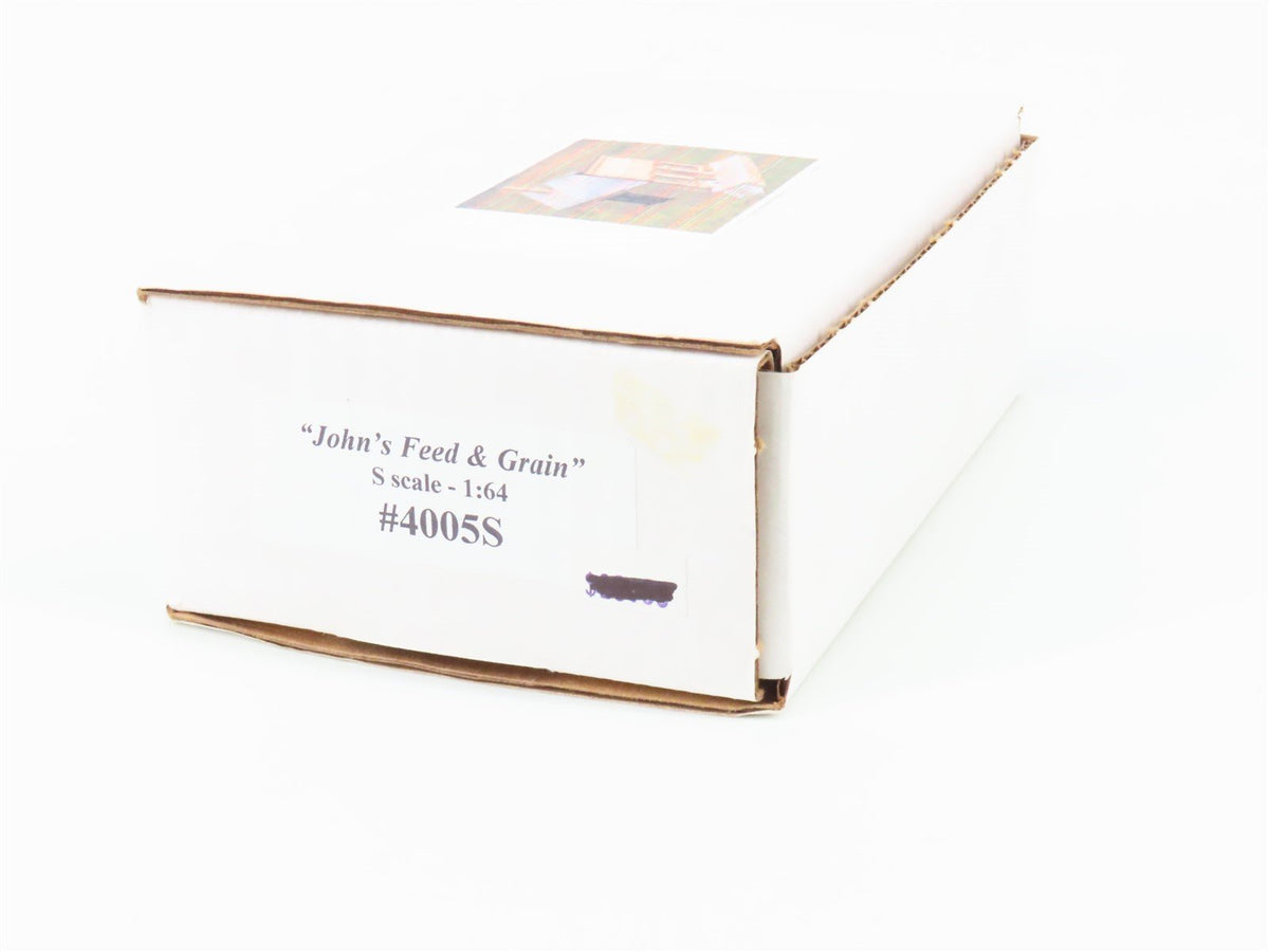 S 1/64 Scale Train Stuff Kit #4005S John&#39;s Feed &amp; Grain