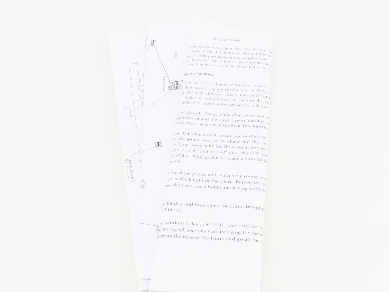 S 1/64 Scale KMP Models Craftsman Kit Spar Tree