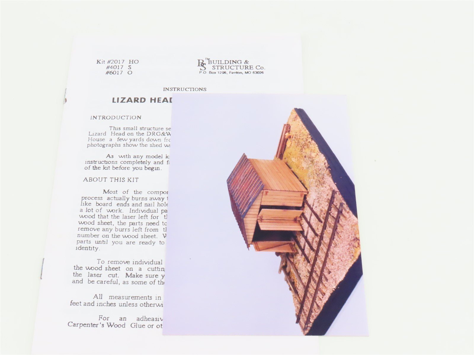 S 1/64 Scale The Building & Structure Co Kit #4017 Lizard Head Handcar Shed