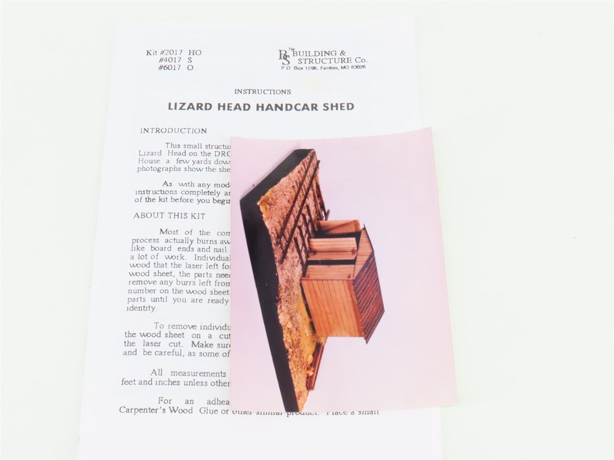 S 1/64 Scale The Building &amp; Structure Co Kit #4017 Lizard Head Handcar Shed