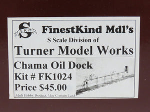 S 1/64 Scale FinestKind Mdl's FKM Turner Model Works Kit #FK1024 Chama Oil Dock