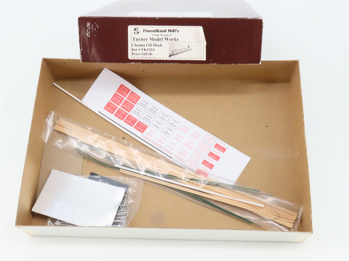 S 1/64 Scale FinestKind Mdl&#39;s FKM Turner Model Works Kit #FK1024 Chama Oil Dock