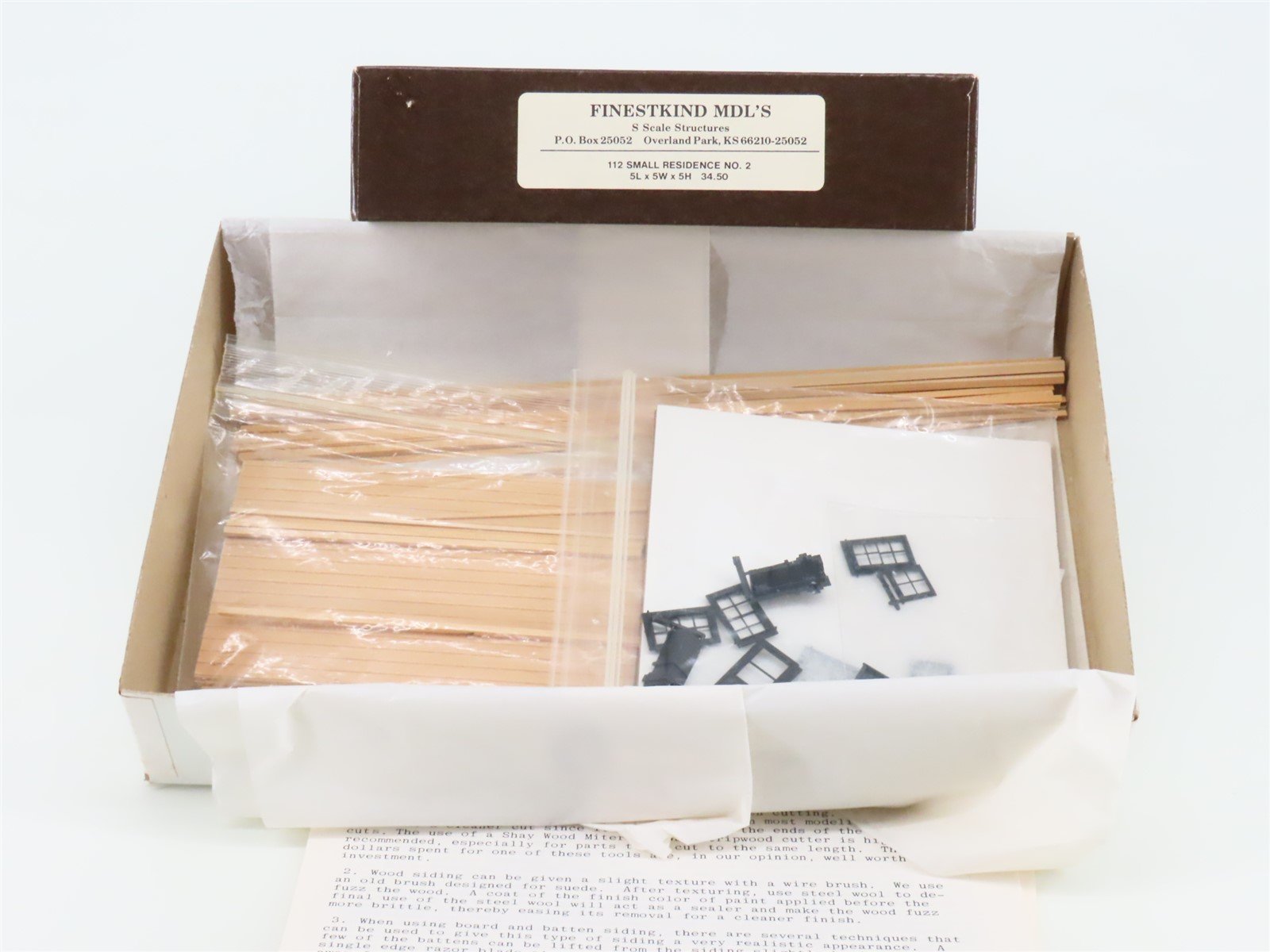 S 1/64 Scale FinestKind Mdl's FKM Kit #112 Small Residence No. 2