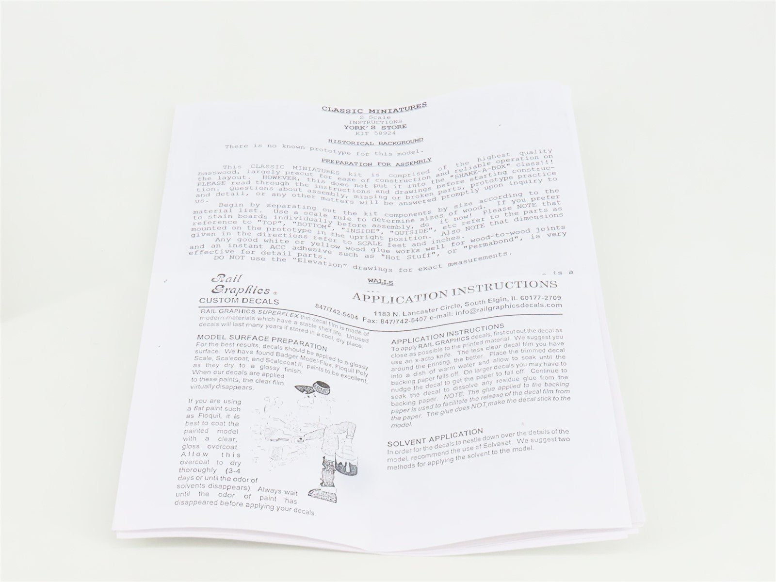 S 1/64 Scale Classic Miniatures CM Kit #58924 York's Store