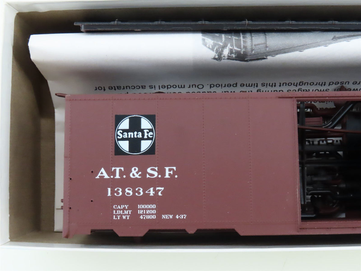 S Scale Pacific Rail Shops Kit B-452 ATSF Santa Fe 1937 AAR 40&#39; Box Car #138347