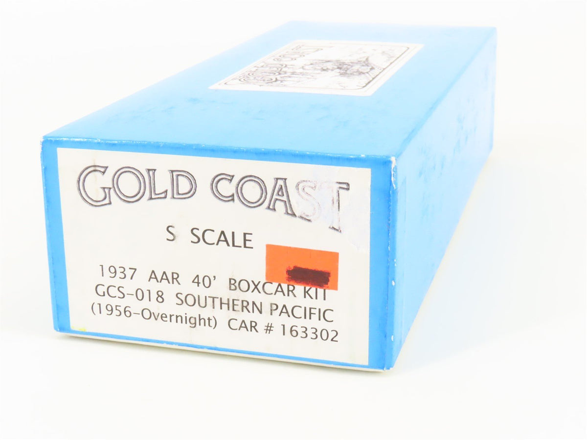 S Scale Gold Coast Kit GCS-018 SP Overnights 1937 40&#39; Box Car #163302