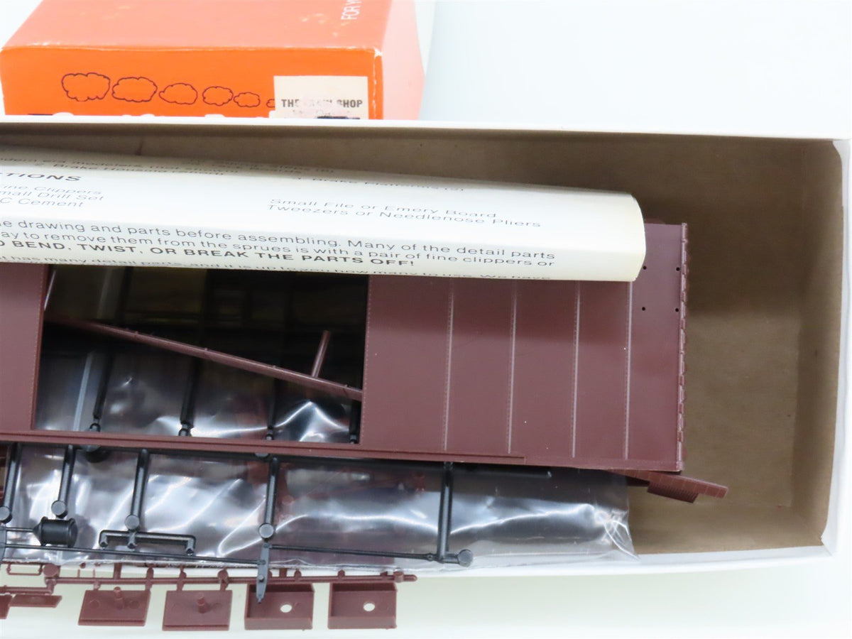 S Scale Pacific Rail Shops Kit B-550 Undecorated 50&#39; Dbl Sliding Door Box Car