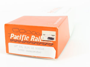 S Scale Pacific Rail Shops Kit B-550 Undecorated 50' Dbl Sliding Door Box Car
