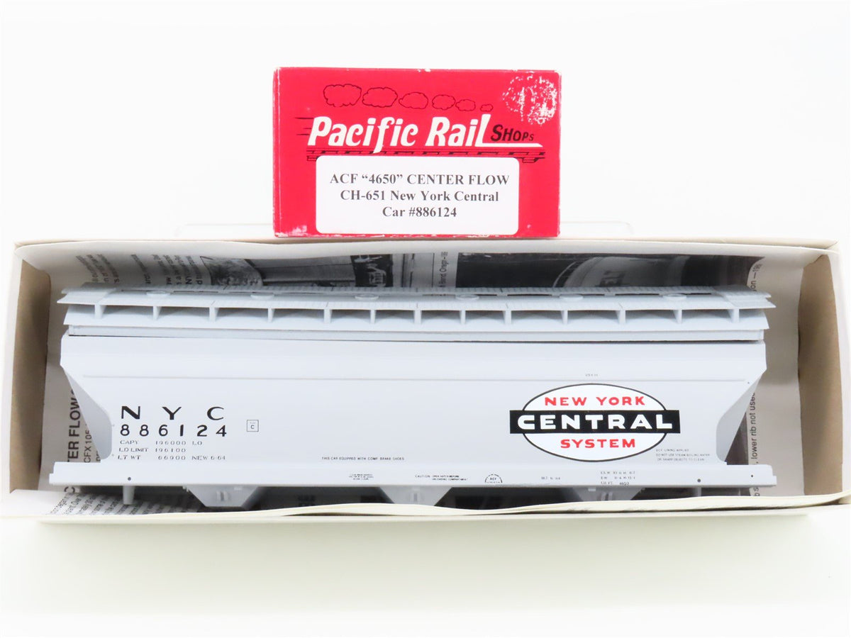 S Scale Pacific Rail Shops Kit CH-651 NYC Centerflow 3-Bay Cov&#39;d Hopper #886124
