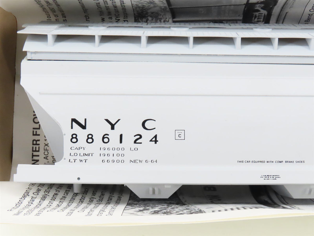 S Scale Pacific Rail Shops Kit CH-651 NYC Centerflow 3-Bay Cov&#39;d Hopper #886124