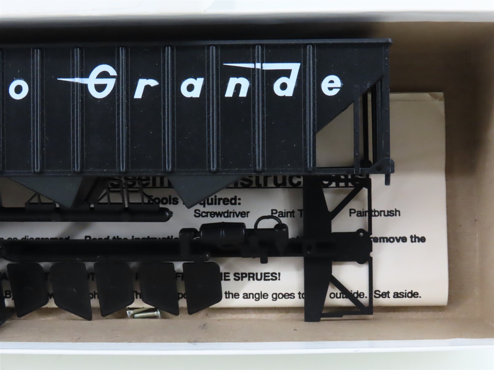 S Scale Chesapeake Models Kit H-39 D&RGW Rio Grande 3-Bay Open Hopper #17686