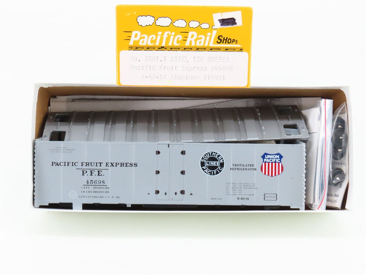 S Scale Pacific Rail Shops Kit 2301.1 SP UP PFE Pacific Fruit Express Reefer