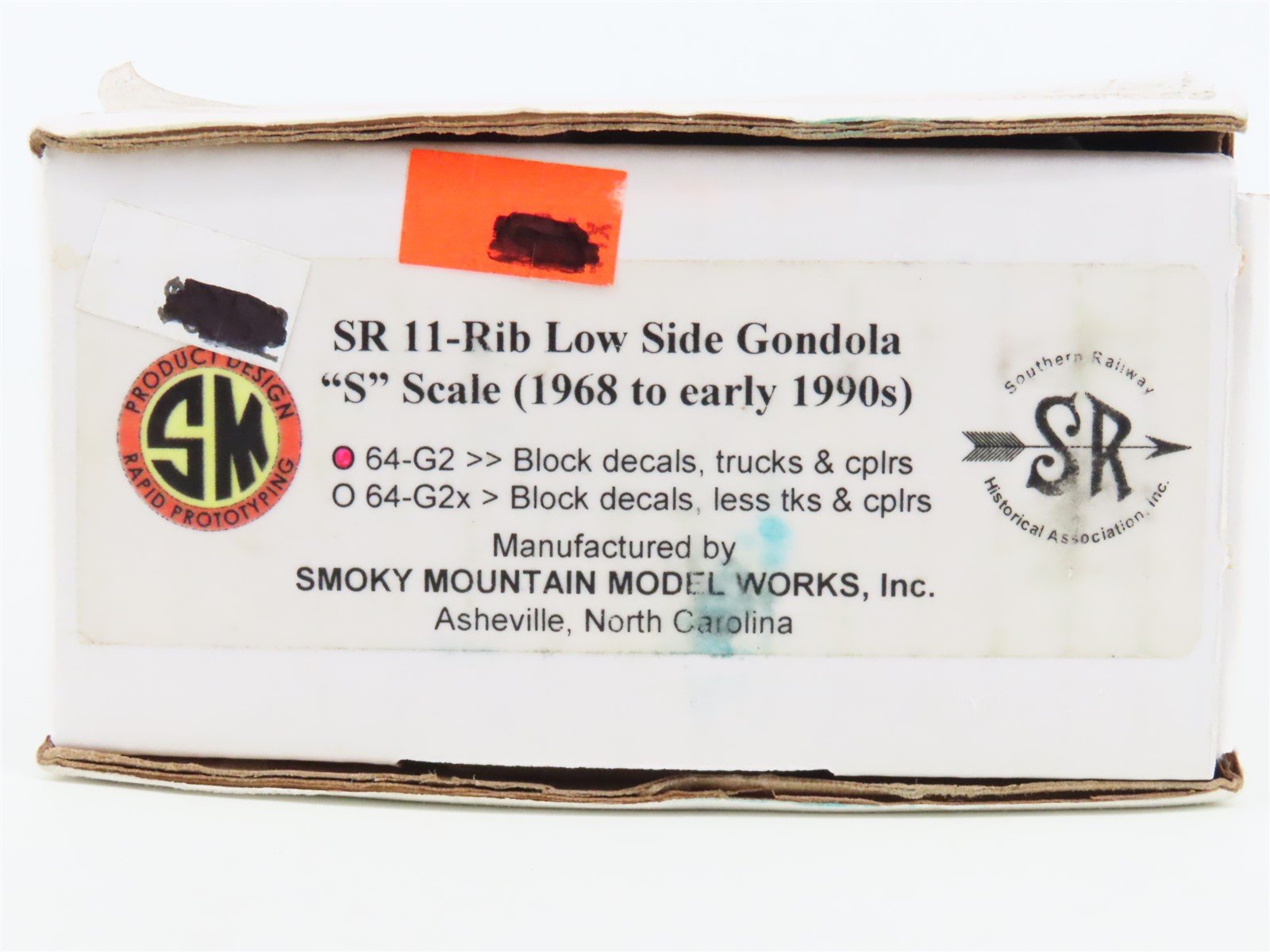 S Scale Smoky Mountain Model Works Kit 64-G2 Southern Railway Low Side Gondola