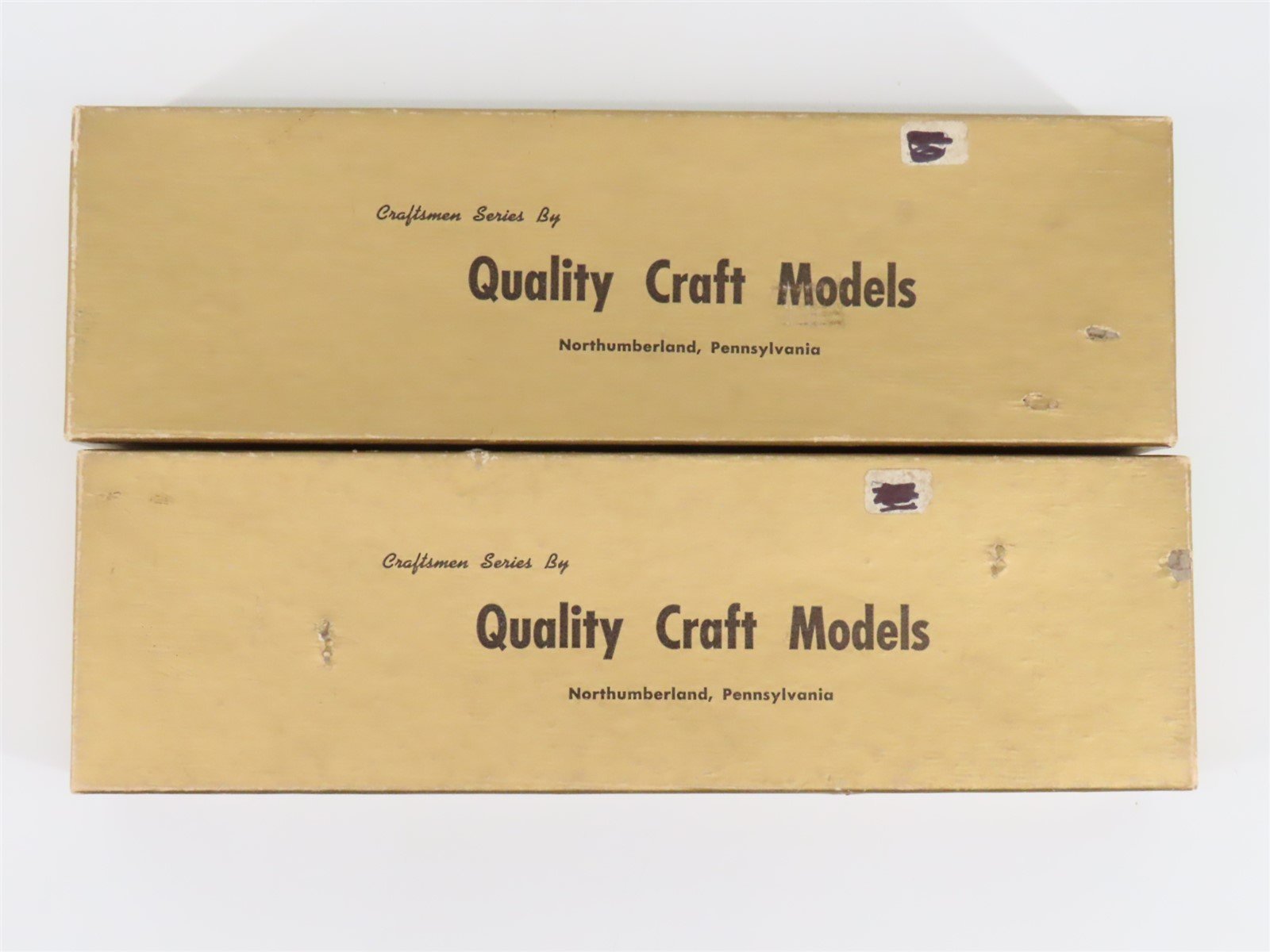 LOT of 2 S Gauge Quality Craft Models Kits #QS-1 Rotary Coal Cars