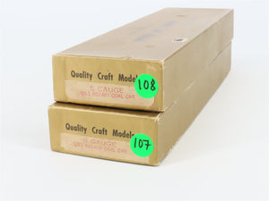 LOT of 2 S Gauge Quality Craft Models Kits #QS-1 Rotary Coal Cars