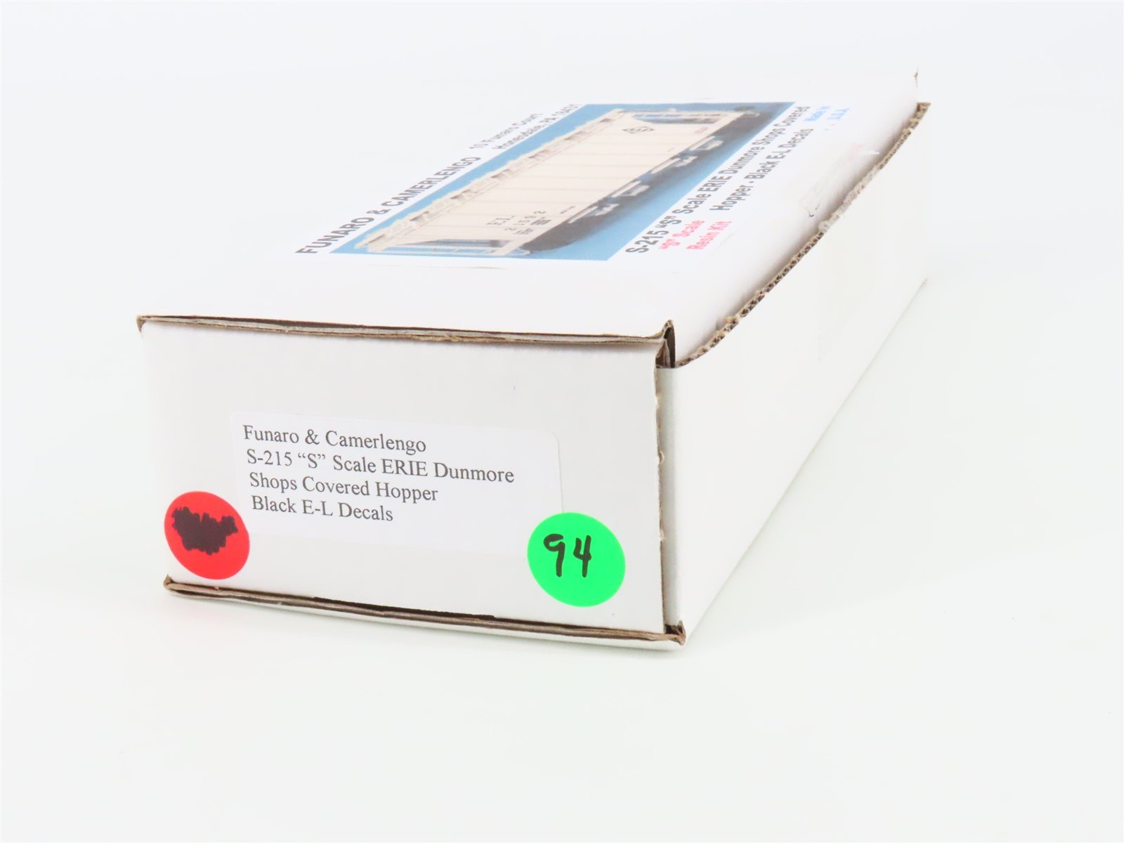 S Scale Funaro & Camerlengo Kit #S-215 EL Erie Lackawanna 4-Bay Covered Hopper