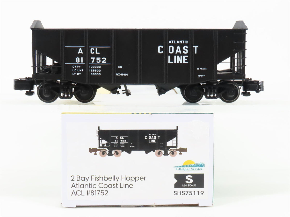 S Scaletrains.com S-Helper Service SHS75119 ACL 2-Bay Fishbelly Hopper #81752
