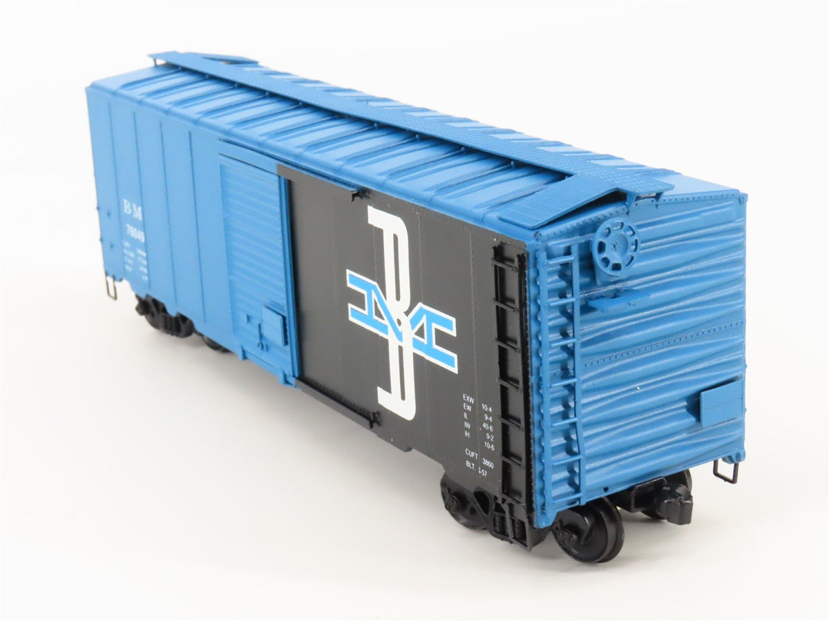 S Scale American Models 1148 BM Boston &amp; Maine 40&#39; Box Car #76049